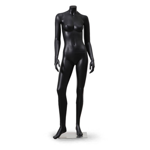 Espositore Femminile di Alta Gamma per Negozi di Abbigliamento <span class=keywords><strong>Donna</strong></span>, Manichino a Figura Intera in FRP Nero Opaco per Vetrine - Product Image 5