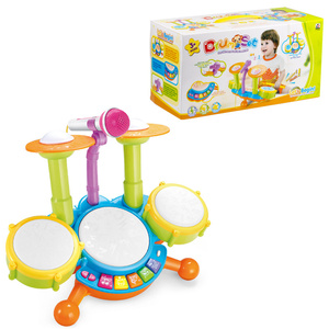 Jouets d'éclairage électrique batterie ensemble bébé éducation précoce puzzle musique tambour <span class=keywords><strong>jouer</strong></span> instruments - Product Image 3