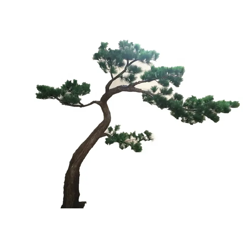Guirlande de bonsaï artificielle en bois et fibre de verre, 1 pièce, plantes artificielles, de grande taille, pin de cèdre, cypress, vente en gros