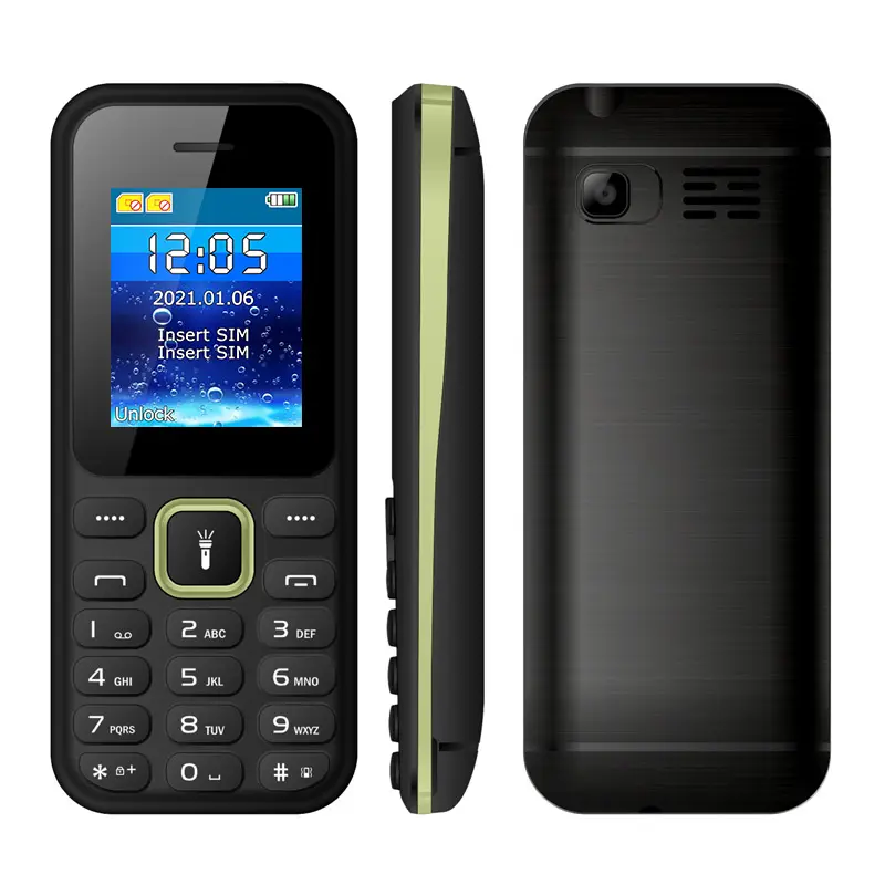 Nuovo telefono cellulare UNIWA FD003 1.8 pollici Dual SIM Card Bar 3G 4G Feature tastiera telefono