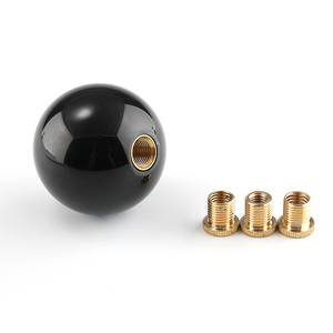 XuZhong acrílico negro <span class=keywords><strong>8</strong></span> bolas <span class=keywords><strong>de</strong></span> cristal redondo perilla <span class=keywords><strong>de</strong></span> cambio <span class=keywords><strong>de</strong></span> marchas Universal Manual/transmisión automática <span class=keywords><strong>palanca</strong></span> <span class=keywords><strong>de</strong></span> <span class=keywords><strong>cambios</strong></span> <span class=keywords><strong>de</strong></span> carreras <span class=keywords><strong>de</strong></span> coches - Product Image 2