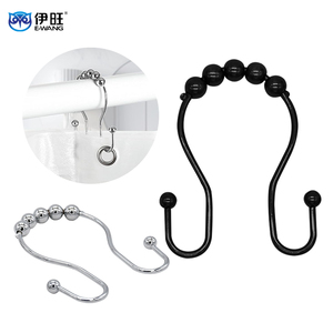 Crochet de rideau de salle de bain double face en acier inoxydable, fixation puissante sans perçage pour cuisine et salle de bain - Product Image 1