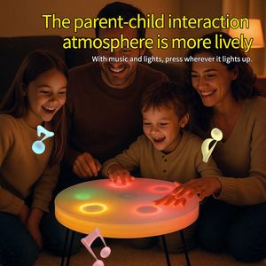 Mesa Plegable Redonda Moderna Hecha a <span class=keywords><strong>Mano</strong></span> para Niños con Música y Juego Táctil para Manualidades, Decoración del Hogar, Uso en Interiores y Exteriores - Product Image 3