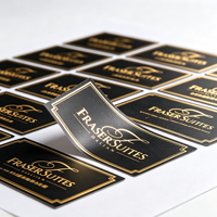 Rouleau d'étiquettes adhésives personnalisées de luxe, logo imprimé, estampage à chaud en feuille d'or, étiquettes pour flacons de parfum