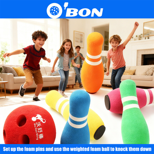 Ensemble de <span class=keywords><strong>bowling</strong></span> 6 pinces pour enfants, personnalisable et durable, de marque OEM, en <span class=keywords><strong>mousse</strong></span> du Guangdong, <span class=keywords><strong>jeu</strong></span> de <span class=keywords><strong>bowling</strong></span> complet pour enfants - Product Image 3