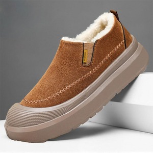 Nuevas Botas Cortas de Lona para Hombre, Cálidas y Resistentes al Frío, Estilo Slip-On, con Punta Redonda, a la Moda - Product Image 1