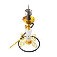 Shisha Hookah-kit avec télécommande pour shisha Hookah, appareil à lumière LED, couleur décolorée, doré, haute qualité, nouveau Design 2019
