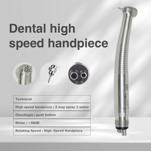 Mv <b>Dental</b> <b>Handpiece</b> High Speed Turbine Stainless Steel Silver Ce Certified For <b>Dental</b> Use - Product Image 3