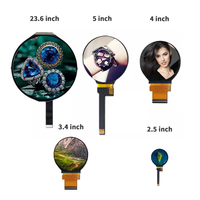 Écran publicitaire LCD rond personnalisé de 3,6/4/5/23,6 pouces, écran de télévision circulaire, affichage de panneau d'affichage avec écran tactile PCAP Android RK3566