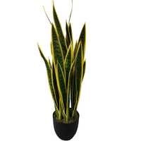 Plante artificielle en plastique de style nordique, Sansevieria en pot, pour la décoration de la maison, Noël et Nouvel An