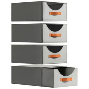 New Stackable lưu trữ công suất lớn hộp Tổ chức Lưu trữ dễ dàng lắp ráp lưu trữ nhà và tổ chức với bán nóng - Product Image 5