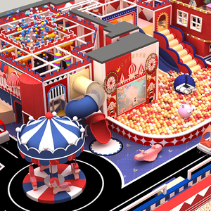 ציוד משחקים לילדים מקורה לילדים עם שקופיות ומשחקי אינטראקטיביים המתאימים לעסק - Product Image 3