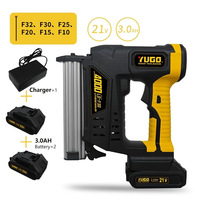 Yugong LD-F30C automatique électrique Brad pistolet à clous longue durée de vie ménage Lithium 3.0Ah batterie personnalisable OEM Support travail du bois