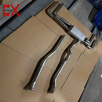 Systèmes d'échappement intermédiaire-arrière à flux d'air variable contrôlé électroniquement en acier inoxydable poli miroir de 1,5 mm pour BMW X2 M35i