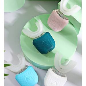 Cepillo de Dientes Eléctrico Sónico Recargable IPX7 en Forma de U de 360 Grados, Cerdas de Silicona, Carga Inalámbrica, Uso Doméstico, 4 Modos de Limpieza - Product Image 1