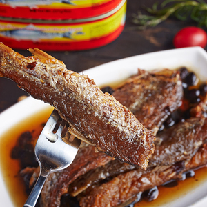 Pesce in scatola sfuso 227g Dace fritto in scatola con fagiolo nero salato - Product Image 2