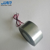 Cerradura de puerta redonda y permanente, electroimán de retención, JSP-10045K, 24VDC, 58W, 280kgs(2800N)