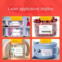 Jingchen B21/B1/B3S Papel de impresión térmica de color lindo Máquina de etiquetas adhesivas de tres pruebas Adhesivo acrílico para enmascarar