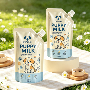 Bolsas de Embalaje Personalizadas para Caldo de Hueso para Mascotas, Bolsas con Boquilla de Grado Alimenticio Aluminizadas y Resistentes para Sopa de Perro, Leche para Cachorros y Nutrición Animal - Product Image 5