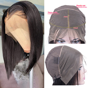 Pelucas frontales Bob cortas sin pegamento 13x4 13x6 5x5 <span class=keywords><strong>HD</strong></span> full LACE Front Raw Indian Bone Straight cabello humano natural teje y medias pelucas - Product Image 3