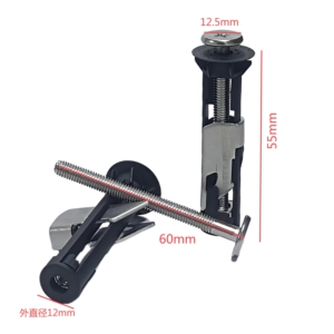 Kit de boulons de siège de <span class=keywords><strong>toilette</strong></span> universel en acier inoxydable de conception moderne avec écrous faciles à installer et accessoires de couvercle de salle de bain - Product Image 2