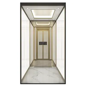Small Stainless Steel Elevator Handrail Disabled Wheelchair Lift Vertical Household Elevator