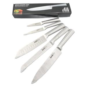 Five-piece household kitchen <b>knife</b> <b>set</b> chef's <b>knife</b> all-steel round handle multi-purpose <b>knife</b> <b>set</b> - Product Image 5