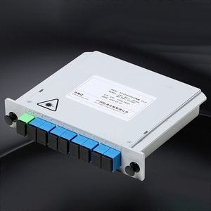 SC UPC Fiber Optic PLC Splitter 1x8 Card-type Fast Installation Singlemode ABS <b>Box</b> High Precision 5G SDK POE - Product Image 5