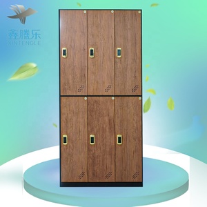 Vente directe d'usine, <span class=keywords><strong>casier</strong></span> <span class=keywords><strong>de</strong></span> gym commercial à 6 portes en métal, serrure électronique RFID, pas cher, pour vestiaires - Product Image 2