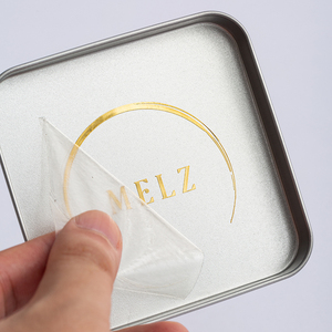 สติกเกอร์โลโก้โลหะแบบกำหนดเอง กันน้ำ สำหรับตกแต่งแก้ว ขวด และบรรจุภัณฑ์ - Product Image 2