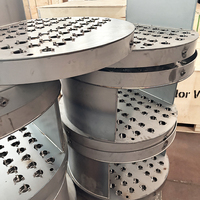 Vanne flottante combinée en acier inoxydable à capuchon à bulles, haute efficacité, anti-colmatage, personnalisable, pour distillation, directement de l'usine