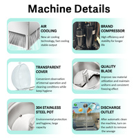Machine à glace artisanale verticale à 3 pots de haute qualité, directement de l'usine chinoise, pour les boutiques de desserts et les restaurants