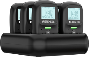 Sistema de Llamada para Camareros de Cafetería y Restaurante, Resistente al Agua IP54, Transmisor con Tablero de Notas, Vibración y Sonido, Alcance de 800m, ABS - Product Image 2