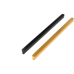 Cabinet Drawer Handle European Style Modern Simple Solid Extended Invisible Black Wardrobe <strong>Door</strong> Living Room Durable - Product Image 1