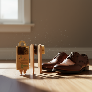 Cepillo para Zapatos Peggy Perfect, de Madera con Cerdas Naturales, 2 Piezas, Cepillo de Limpieza - Product Image 3