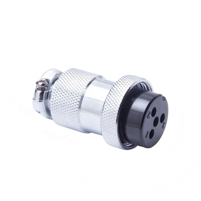 GX25 Flange Mount Aviation Plug & Socket Circular Connector Set with Gold Plated Contacts and Solder Termination
