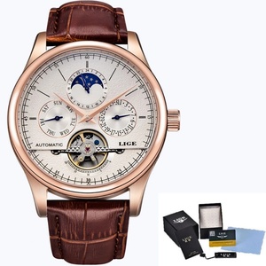 Relojes Mecánicos Automáticos Lige 6826 para Hombre, Relojes de Pulsera Vintage con Tourbillon a Prueba de Agua - Product Image 3