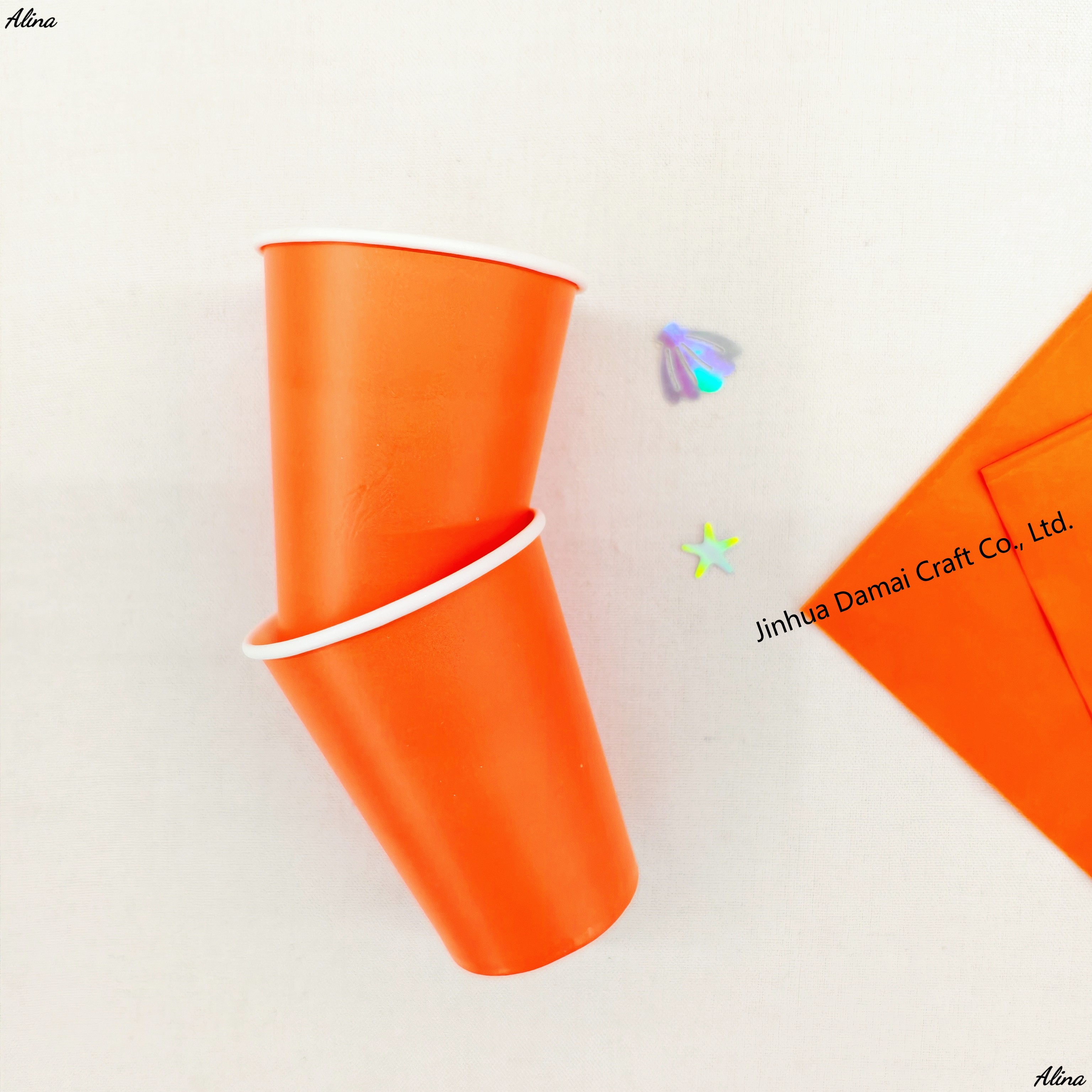 ORANGE  9oz cup*10pcs