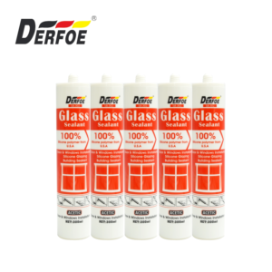Sellador de Vidrio DERFOE 300ml, Sellador de Silicona Acética para Construcción, Hecho en EE. UU. - Product Image 5