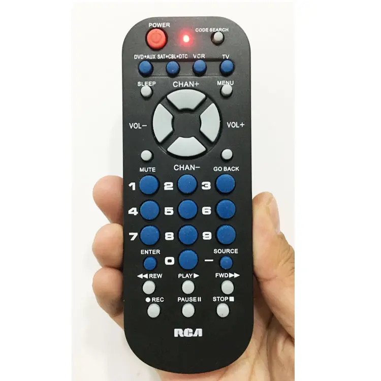 Mando a distancia Universal RCR503BE/RCR504BZ para RCA 3 dispositivo, TV, DVD, receptor satélite VCR, caja de Cable Digital, todo en uno