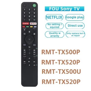 รีโมทคอนโทรลเสียง Sony รุ่น RMT-TX500P TX520P TX500U TX520P สำหรับทีวี พร้อมใช้งาน Netflix และ Google Play โดยตรง - Product Image 1