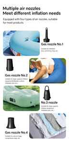 Bomba de Aire Eléctrica Portátil Mini para Camping y Senderismo 2025 OEM, Recargable, con Batería de 2200mAh, Bomba para Colchón de Aire, Doble Plástico - Product Image 3