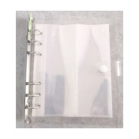 Classeur A5 transparent à 6 anneaux pour photocartes Kpop, 20 pochettes de protection en PVC avec fermeture élastique pour collection de cartes
