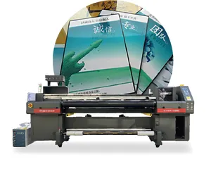 I3200/G6 UV Roll-to-Roll dan Flatbed Printer Output berkualitas tinggi di sebagian besar substrat MYJET 1.8m printer uv