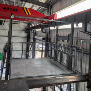 Personalizado carga 0.5 ~ 1 Ton pequena carga elevadores guia ferroviário hidráulico elevador frete elevador armazém dois simples elevação plataforma - Product Image 5