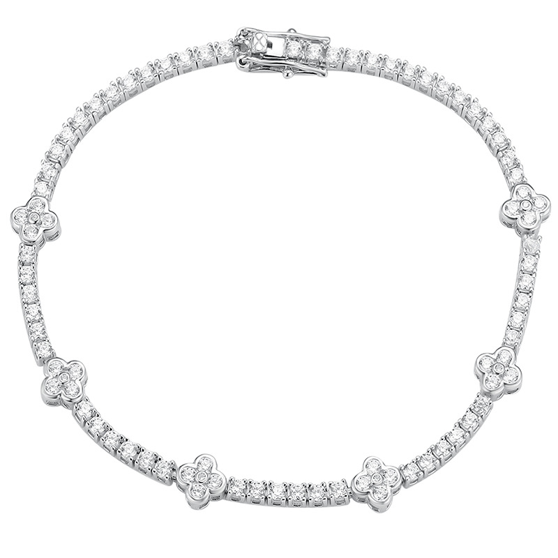 Moissanite 2MM+GRA Certificate-4 Leaf Clover