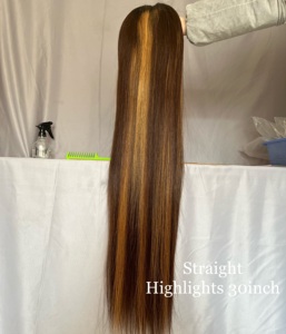 Peluca frontal de encaje HD transparente 13x4 sin pegamento con cabello virgen rizado y ondas profundas para realzar el cabello - Product Image 4