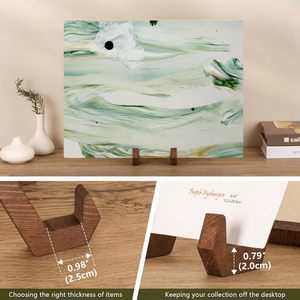 Wooden Display <b>Stand</b> 6 Inch Adjustable Desktop Holder For Photo Frame Clock Artwork Tabletop Decor - Product Image 3