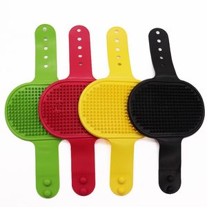 Silikon Haustier Bade bürste Hund Bad Massage Kamm Handschuhe Haustier Reinigungs mittel - Product Image 3