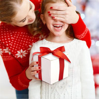 Boîtes cadeaux en carton personnalisées de luxe avec logo imprimé, petites, mini, grandes, blanches, pliables, carrées, pour cosmétiques et parfums